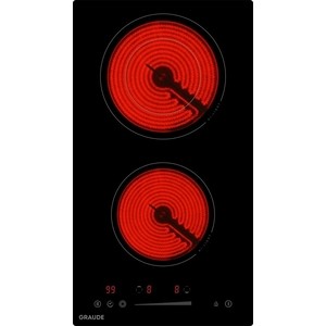 Встраиваемые электрические панели Graude Встраиваемые электрические панели Graude/ Электрическая, стеклокерамика, домино, 5.1 х 28.8 х 52 см, 9 ступеней нагрева, Функция таймера, Индикация нагрева, Индикация красного цвета, Автоматическое отключени