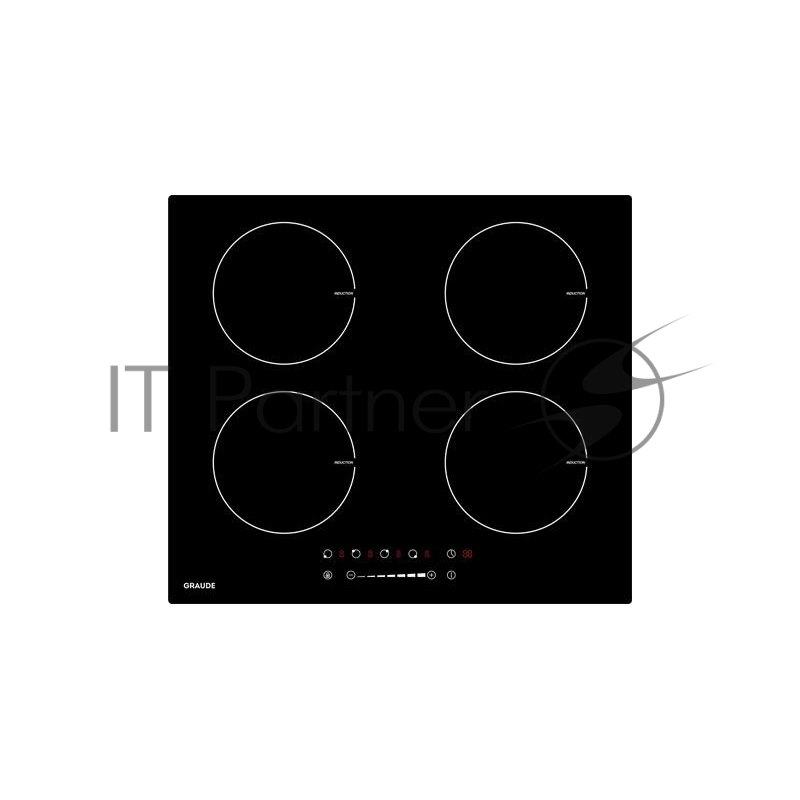 Индукционные варочные панели Graude Индукционные варочные панели Graude/ Индукционная, 590 х 62 х 520 мм, Сенсорное управление, 9 ступеней нагрева, Функция таймера, Индикация остаточного тепла, Автоматическое отключение, Защита от детей, Исполнение