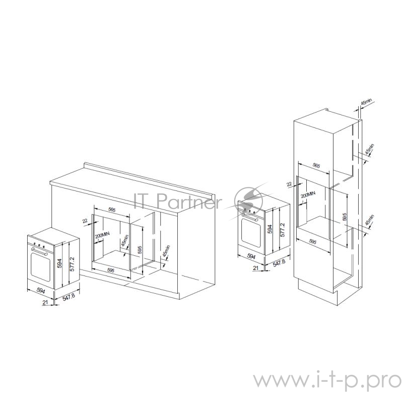 Встраиваемая электрическая духовка Graude BE 602 E