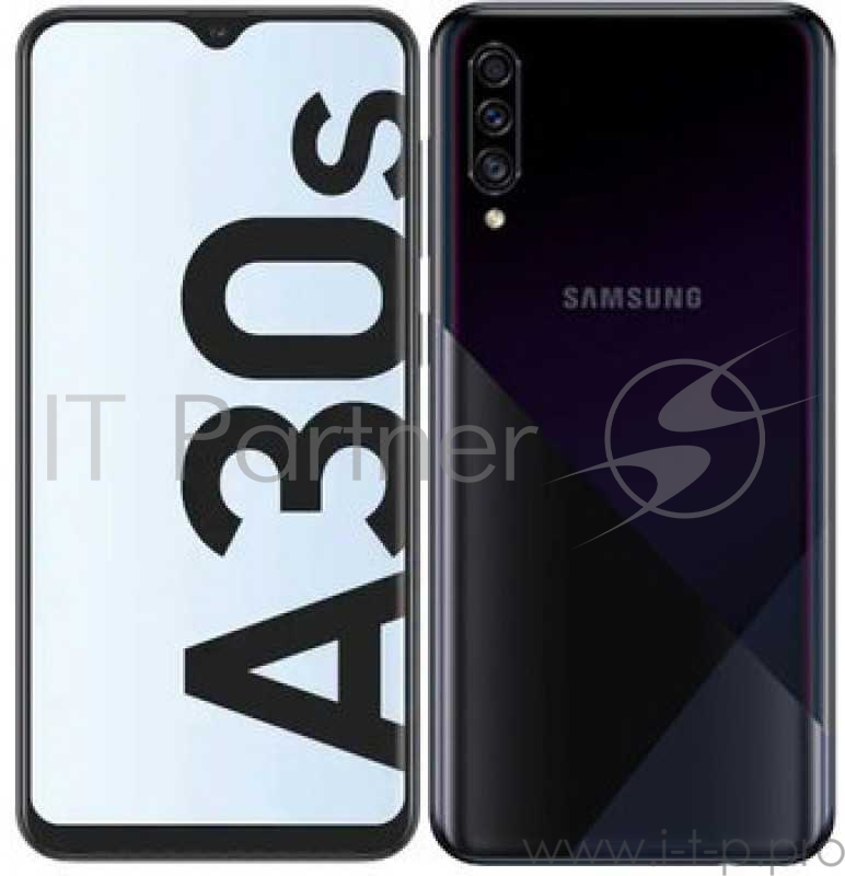 Смартфон Samsung SM-A307F Galaxy A30s 64Gb 4Gb черный моноблок 3G 4G 2Sim 6.4 720x1560 Android 9.0 25Mpix 802.11 a/b/g/n/ac NFC GPS GSM900/1800 GSM19