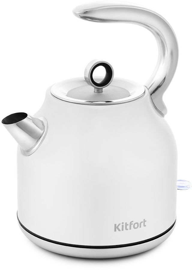 Чайник электрический Kitfort KT-675-1 1.7л. 2200Вт белый (корпус: нержавеющая сталь)