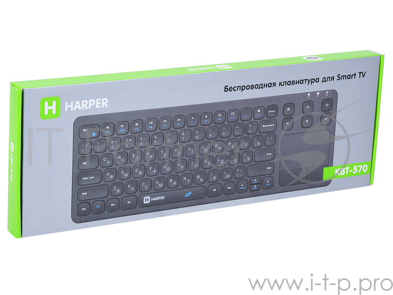 Беспроводная клавиатура с тачпадом HARPER KBT-570 для Smart TV