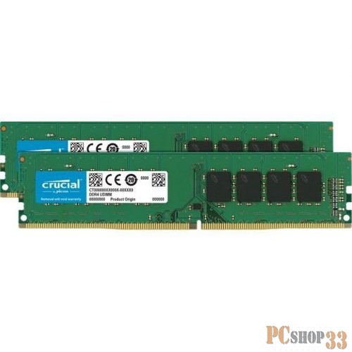Память DDR4 2x4Gb 2666MHz Crucial CT2K4G4DFS6266 RTL PC4-21300 CL22 DIMM 288-pin 1.2В kit single rank