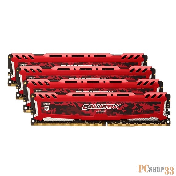 Память DDR4 4x8Gb 2400MHz Crucial BLS4K8G4D240FSEK RTL PC4-19200 CL16 DIMM 288-pin 1.35В kit