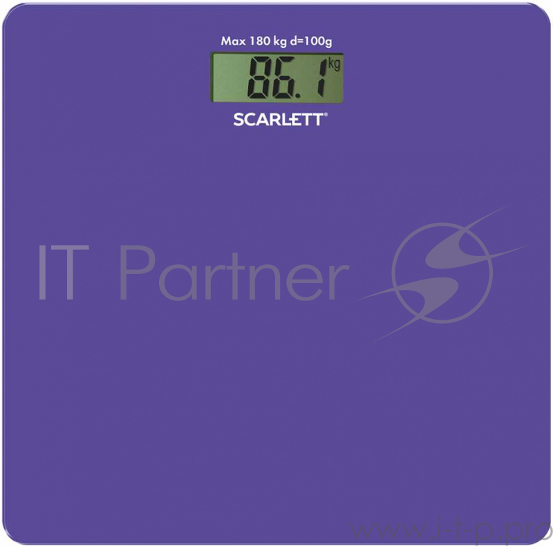 Весы напольные электронные Scarlett SC-BS33E042 макс.180кг сиреневый