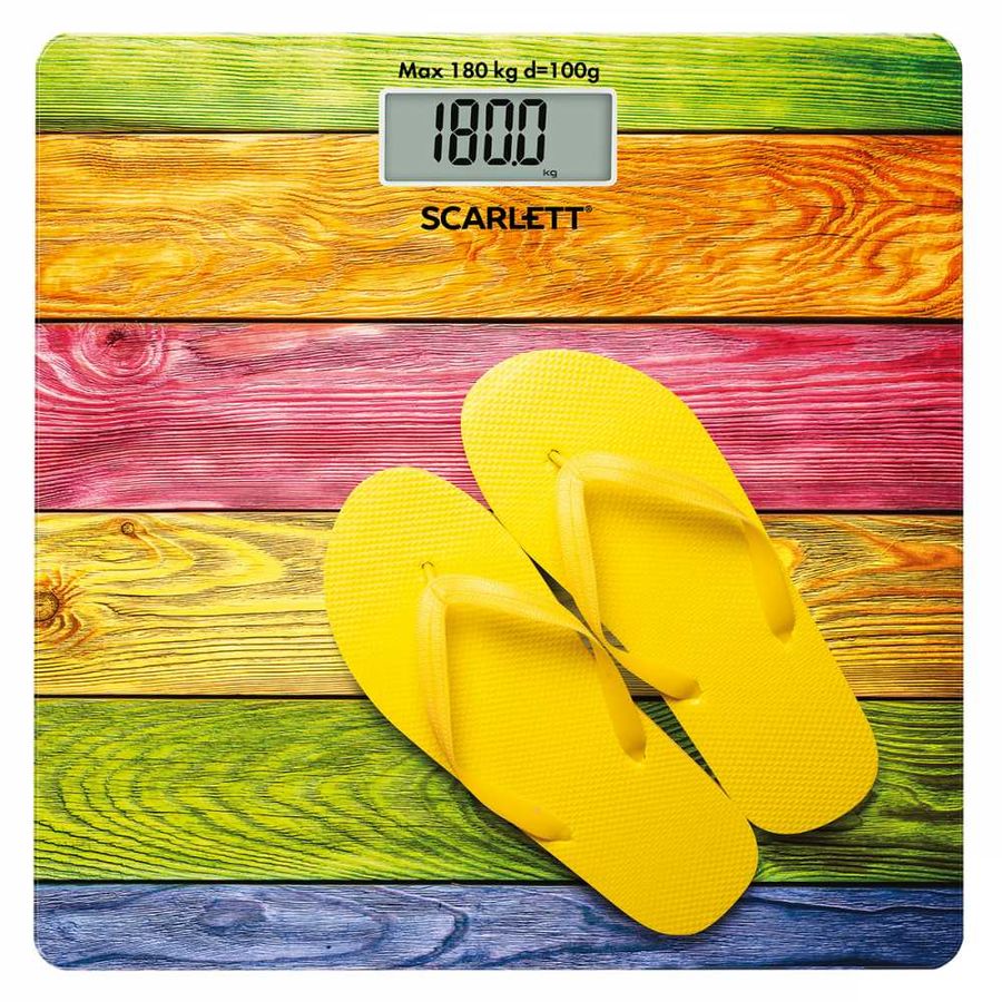Весы напольные электронные Scarlett SC-BS33E057 макс.180кг рисунок
