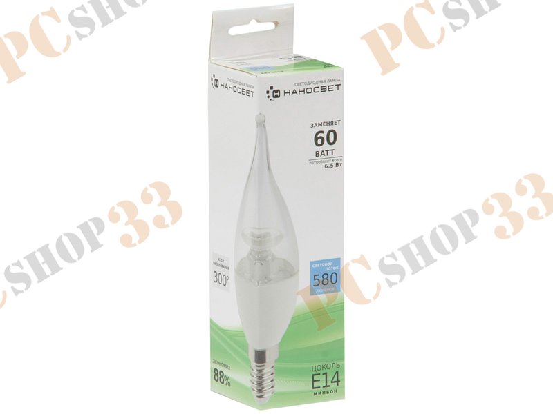 Лампа светодиодная Наносвет LC-CDTCL-6.5/E14/840 ART.L219, E14, 6.5Вт, холодный белый