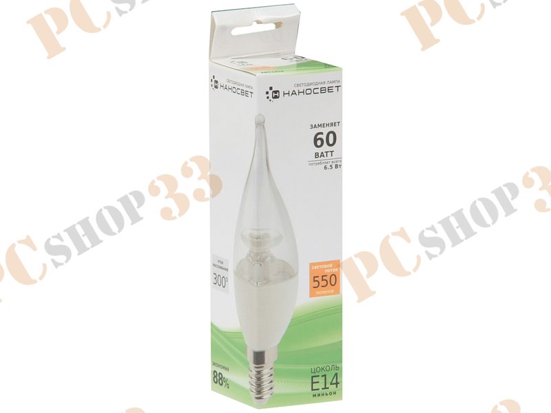 Лампа светодиодная Наносвет LC-CDTCL-6.5/E14/827 ART.L218, E14, 6.5Вт, теплый белый