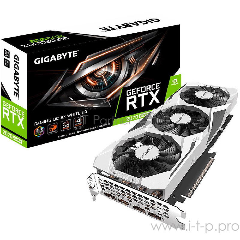 Видеокарта PCIE16 RTX2070 SUPER 8GB N207SGAMINGOC WH-8GD GIGABYTE