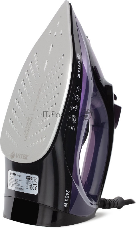 8316-VT(MC) Утюг VITEK Мощность 2200 Вт.Керамическая подошва. Вертикальное отпаривание.