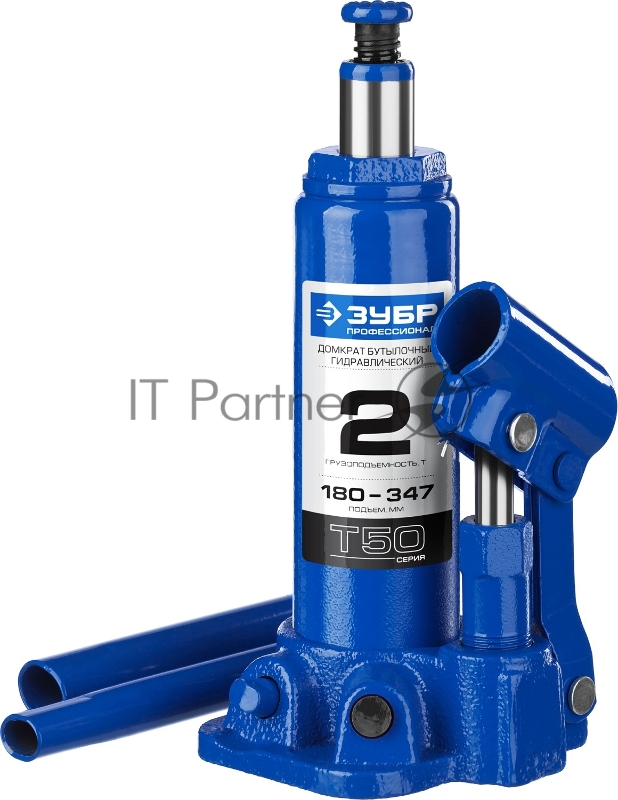 Домкрат ЗУБР 43060-2_z01 гидравлический бутылочный t50 2т 180-347мм профессионал