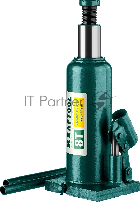 Домкрат KRAFTOOL 43462-8_z01 гидравлический бутылочный kraft-lift сварной 8т 228-447мм