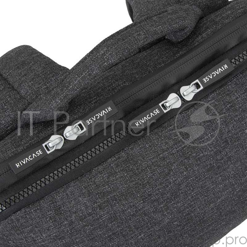 Рюкзак для ноутбука 15.6 Riva 8861 черный полиуретан/полиэстер