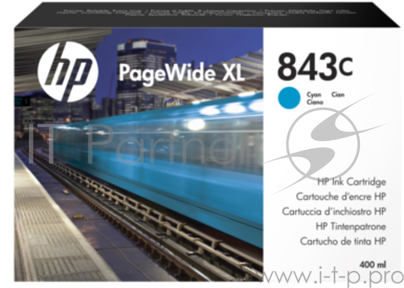 Картридж HP 843C 400-ml Cyan Ink Cartridge