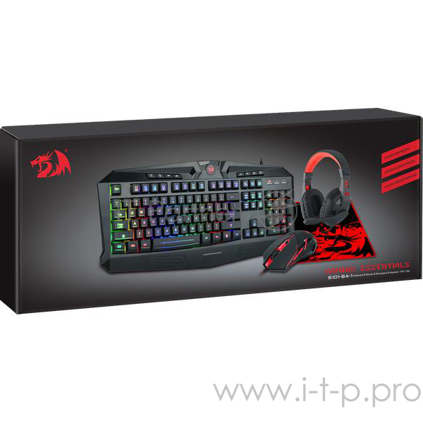 Клавиатура + мышка +PAD +HEADSET REDRAGON S101BA 78382 DEFENDER