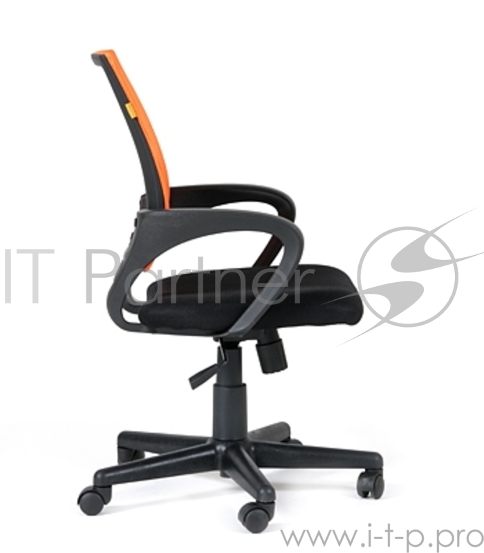 Офисное кресло Chairman 696 оранжевое (ткань TW, сетчатый TW, пластик, газпатрон 3 кл)