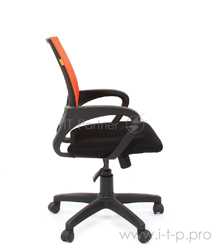 Офисное кресло Chairman 696 оранжевое (ткань TW, сетчатый TW, пластик, газпатрон 3 кл)