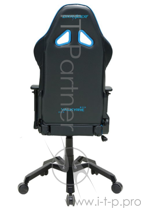 Игровое кресло DXRacer Valkyrie чёрно-синее (OH/VB03/NB, кожа-PU, регулируемый угол наклона, механизм качания)