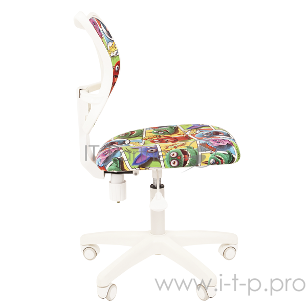 Chairman Kids 102 монстры кресло для детских комнат (велюр, белый пластик, газпатрон 3 кл)