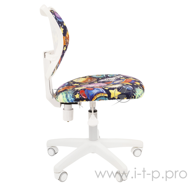 Chairman Kids 102 НЛО кресло для детских комнат (велюр, белый пластик, газпатрон 3 кл)