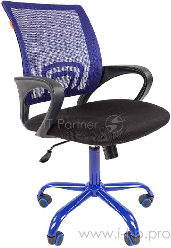 Chairman 696 CMet синее Офисное кресло (ткань TW, сетчатый TW, металл, газпатрон 3 кл)