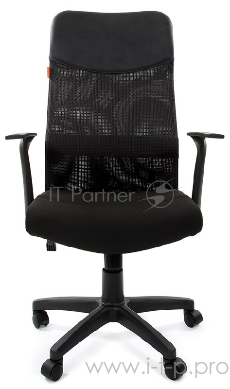 Chairman 610 LT чёрное (ткань, сетчатый акрил, пластик, газпатрон 3 кл, ролики, механизм качания)