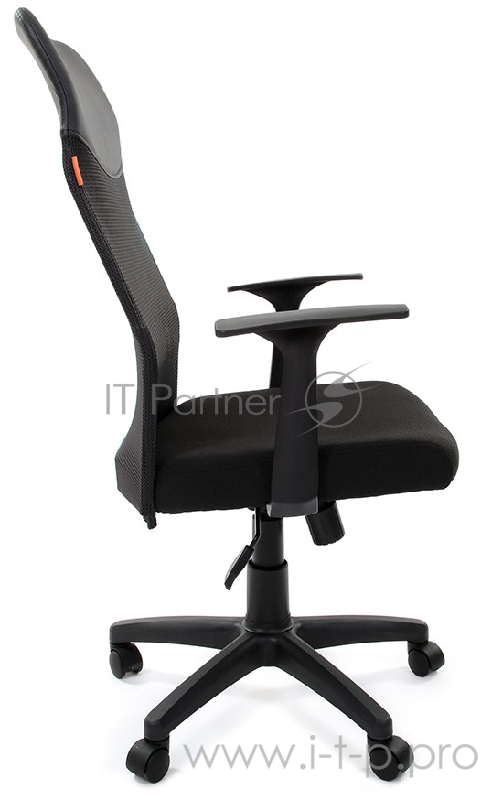 Chairman 610 LT чёрное (ткань, сетчатый акрил, пластик, газпатрон 3 кл, ролики, механизм качания)