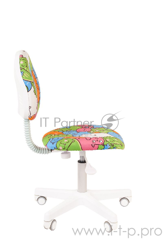 Chairman Kids 104 котики кресло для детских комнат (велюр, белый пластик, газпатрон 3 кл)