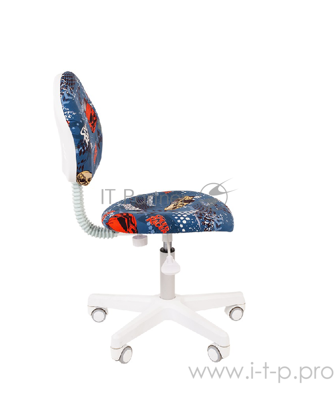 Chairman Kids 104 машинки кресло для детских комнат (велюр, белый пластик, газпатрон 3 кл)