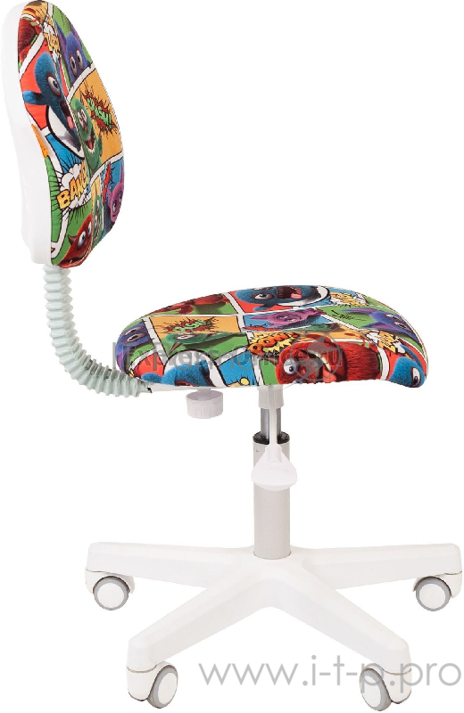 Chairman Kids 104 монстры кресло для детских комнат (велюр, белый пластик, газпатрон 3 кл)