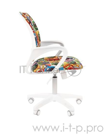 Chairman Kids 103 монстры кресло для детских комнат (велюр, подлокотники, белый пластик, газпатрон 3 кл)