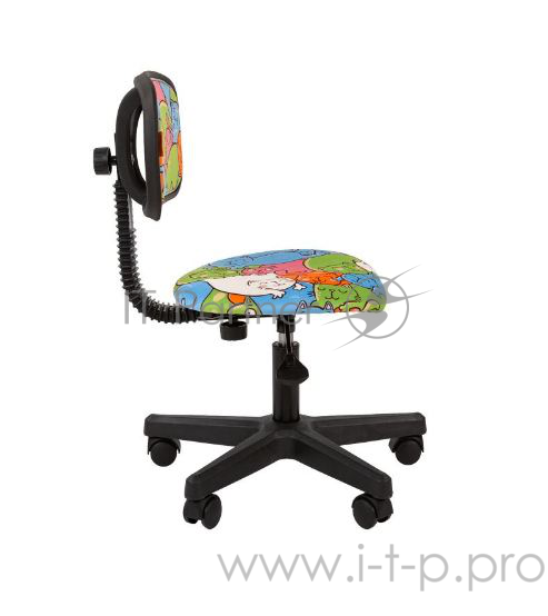 Chairman Kids 101 котики кресло для детских комнат (велюр, чёрный пластик, газпатрон 3 кл)