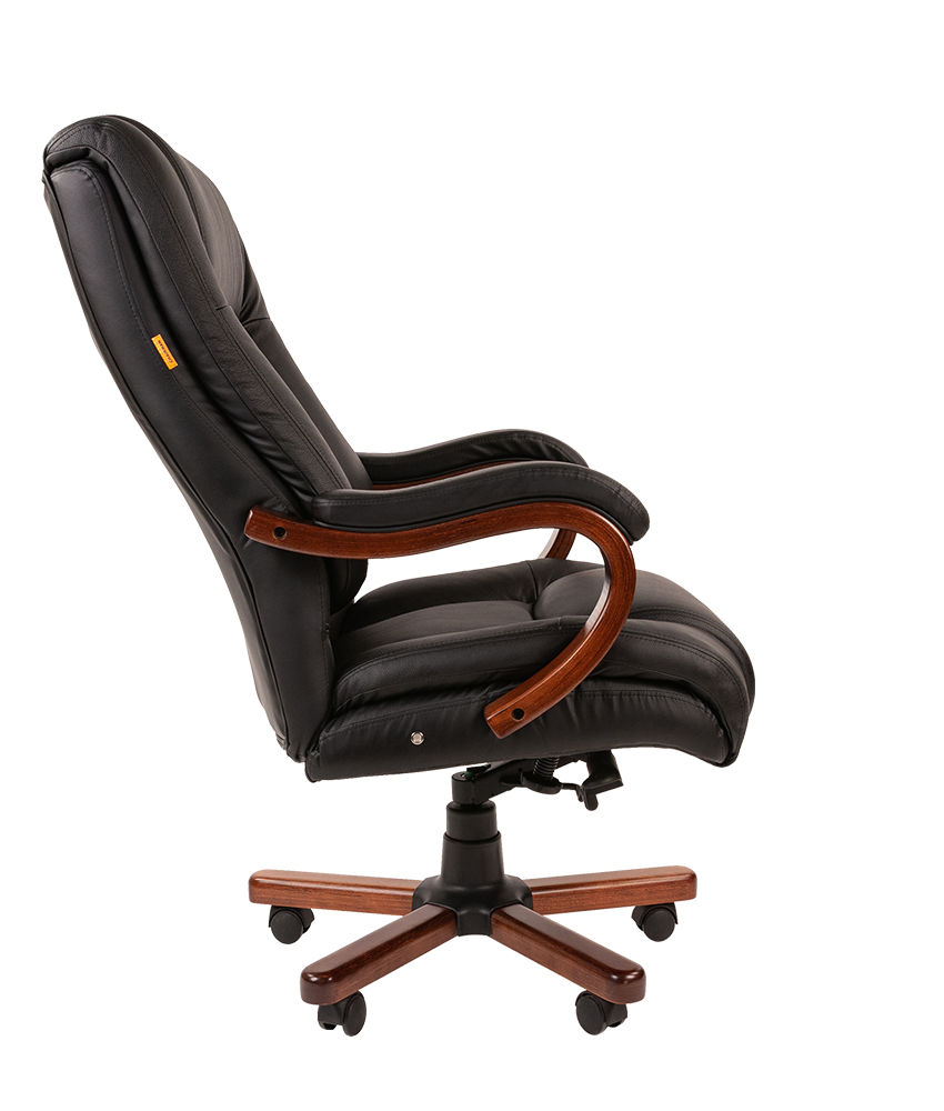 Офисное кресло Chairman 503 (натуральная кожа, дерево, газпатрон 4 кл, ролики BIFMA 5,1, механизм качания)