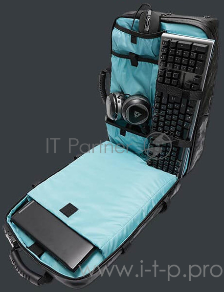 ThunderX3 B17 чёрный камо Рюкзак для ноутбука (17.3, Оксфорд, TSA замок, USB-порт, 40 л)