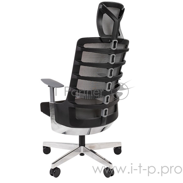 Chairman SPINELLY чёрно-серое Офисное кресло (ткань, сетчатый акрил, пластик/металл, газпатрон 4 кл, ролики, механизм качания)