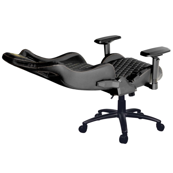 Кресло геймерское Cougar Armor S Royal black (ПВХ-кожа, регулируемый угол наклона, механизм качания)