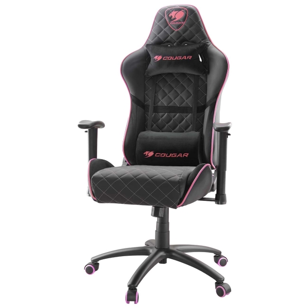 Кресло геймерское Cougar Armor One EVA black/pink (экокожа, регулируемый угол наклона, механизм качания)