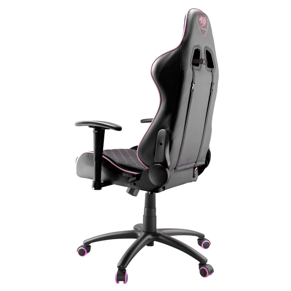Кресло геймерское Cougar Armor One EVA black/pink (экокожа, регулируемый угол наклона, механизм качания)