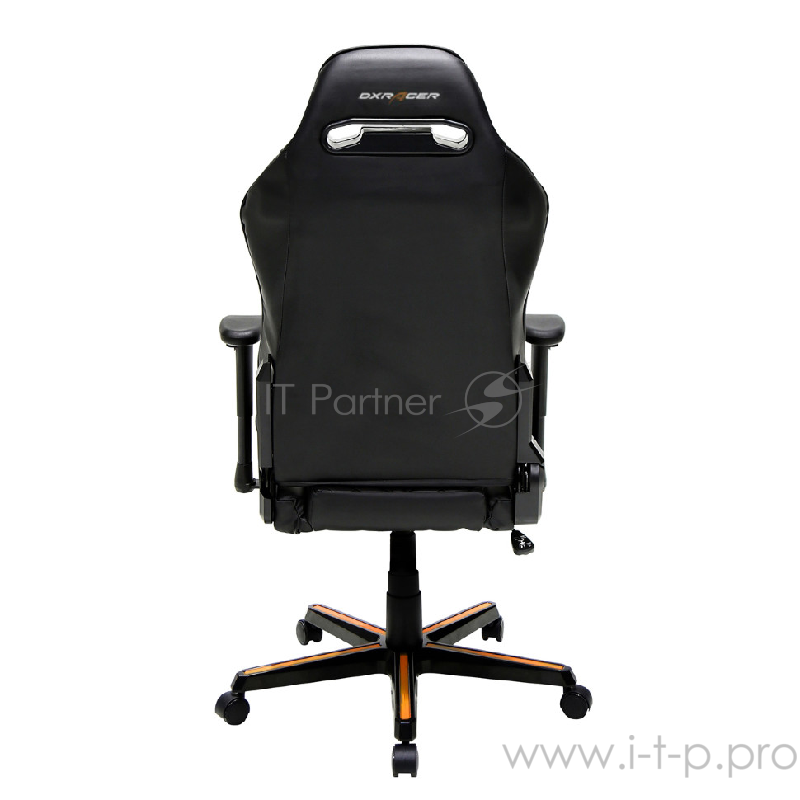 DXRacer Drifting Игровое кресло чёрно-оранжевое (OH/DH73/NO, кожа-PU, регулируемый угол наклона, механизм качания)