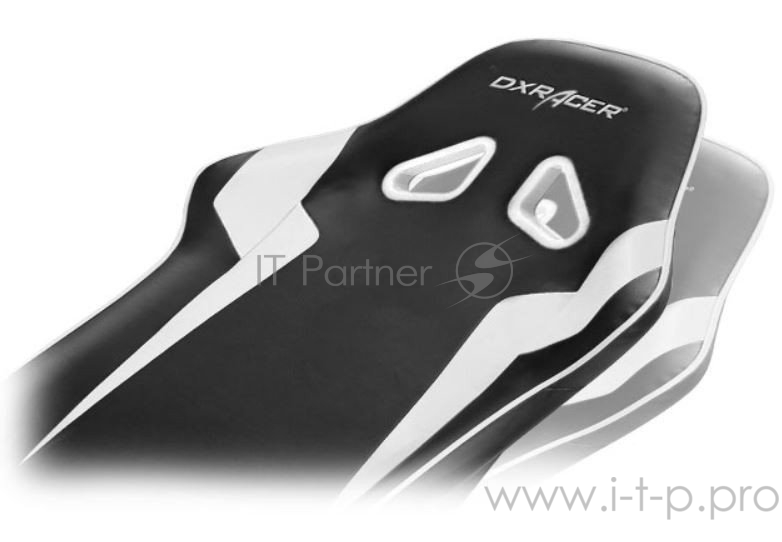 DXRacer Sentinel Игровое кресло чёрно-белое (OH/SJ00/NW, экокожа, регулируемый угол наклона, механизм качания)