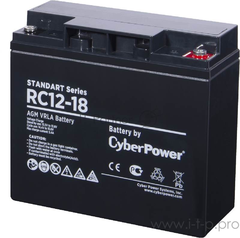 Аккумуляторная батарея SS CyberPower RC 12-18 / 12 В 18 Ач Battery CyberPower Standart series RC 12-18 / 12V 18 Ah