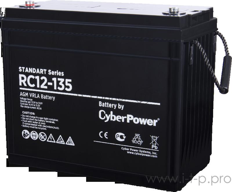 Аккумуляторная батарея SS CyberPower RC 12-135 / 12 В 135 Ач Battery CyberPower Standart series RC 12-135 / 12V 135 Ah
