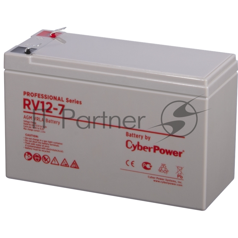 Аккумуляторная батарея PS CyberPower RV 12-7 / 12 В 7,5 Ач Battery CyberPower Professional series RV 12-7 / 12V 7.5 Ah