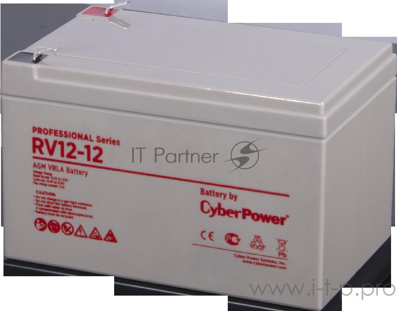 Аккумуляторная батарея PS CyberPower RV 12-12 / 12 В 12 Ач Battery CyberPower Professional series RV 12-12 / 12V 12 Ah