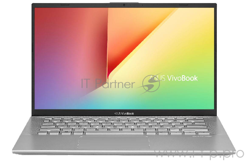 Ноутбук ASUS X412UB-EB040T 14.0 FHD, Intel Pentium 4417U, 4Gb, 256Gb SSD, no ODD, NVidia MX110 2Gb, Win10, серебристый