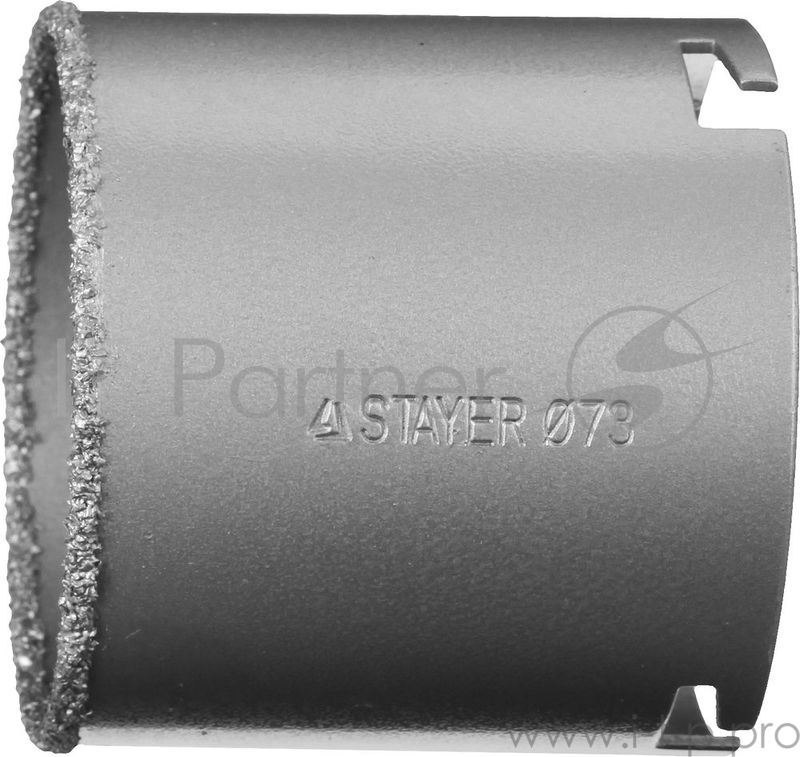 Коронка STAYER PROFESSIONAL 33345-73 кольцевая с карбидно-вольфрамовой крошкой d73мм