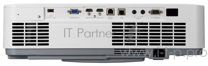 Лазерный проектор NEC P605UL 3LCD, 6000 ANSI Lm, WUXGA, 500 000:1, 2xHDMI, USB A Viewer, USB b (service), RJ45, HDBaseT, RS232, 1x20W, 9,7 кг.