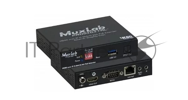 Передатчик-энкодер HDMI и Audio over IP, сжатие H.264/H.265, с PoE MuxLab 500762-TX