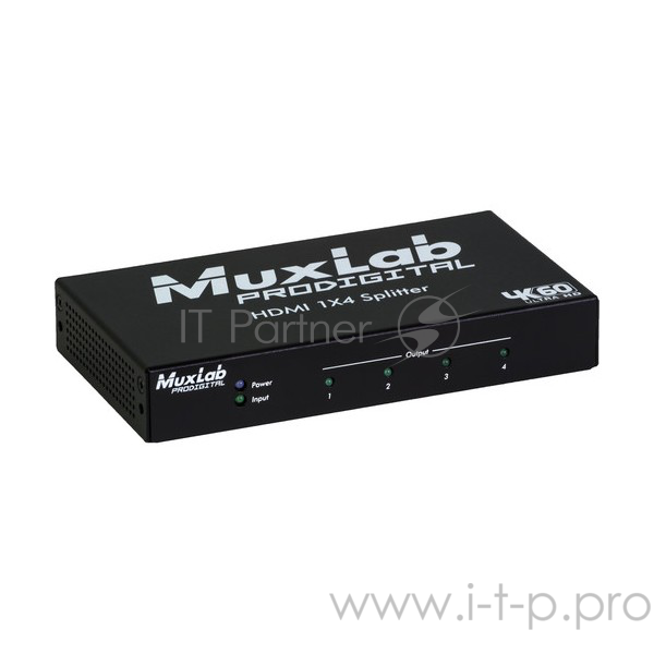 Сплиттер 1х4 HDMI, 4K/60 MuxLab 500426