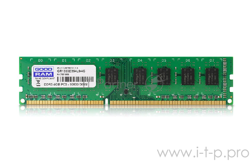 Модуль памяти GoodRam DIMM DDR3 4GB GR1600D364L11S/4G